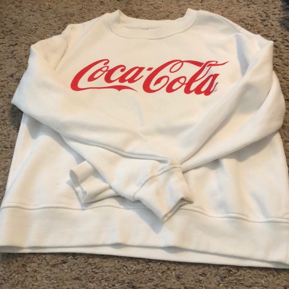 white coca cola hoodie